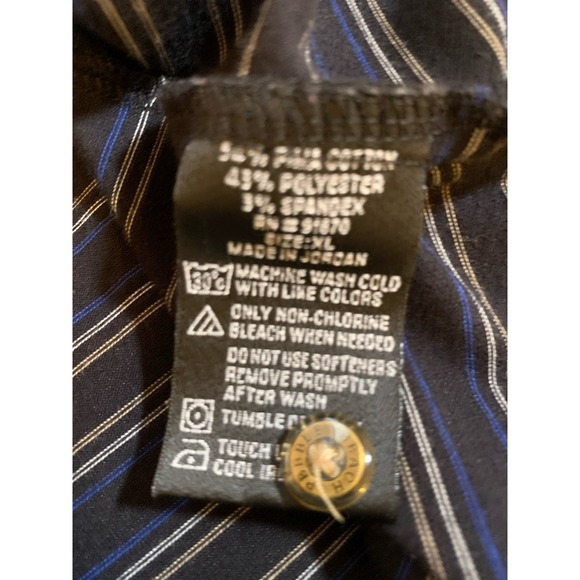 Pebble Beach Men's Performance Polo Shirt, Charcoal Black‎  Size XL - Picture 8 of 10